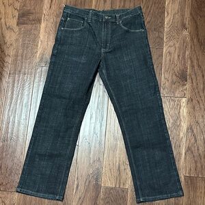 Wrangler 16 Husky Dark Blue Straight-Leg Jeans